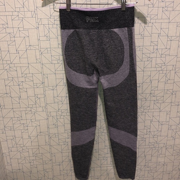 Victoria's Secret PINK Seamless leggings tinted lilac marl high waisted medium‌ - Picture 3 of 5
